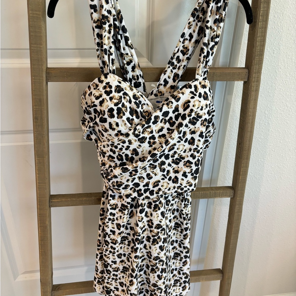Cocopear Leopard Print Swim dress